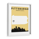 Pittsburgh, Pennsylvania - Mapas de amor de la ciudad 67 - Emiliano Deificus | Cuadro decorativo de Canvas Lab