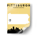 Pittsburgh, Pennsylvania - Mapas de amor de la ciudad 67 - Emiliano Deificus | Cuadro decorativo de Canvas Lab