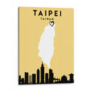 Taipei, Taiwan - Mapas de amor de la ciudad 85 - Emiliano Deificus | Cuadro decorativo de Canvas Lab