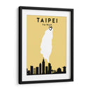 Taipei, Taiwan - Mapas de amor de la ciudad 85 - Emiliano Deificus | Cuadro decorativo de Canvas Lab