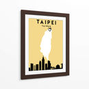 Taipei, Taiwan - Mapas de amor de la ciudad 85 - Emiliano Deificus | Cuadro decorativo de Canvas Lab