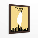 Taipei, Taiwan - Mapas de amor de la ciudad 85 - Emiliano Deificus | Cuadro decorativo de Canvas Lab