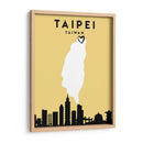 Taipei, Taiwan - Mapas de amor de la ciudad 85 - Emiliano Deificus | Cuadro decorativo de Canvas Lab