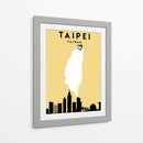 Taipei, Taiwan - Mapas de amor de la ciudad 85 - Emiliano Deificus | Cuadro decorativo de Canvas Lab