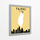 Taipei, Taiwan - Mapas de amor de la ciudad 85 - Emiliano Deificus | Cuadro decorativo de Canvas Lab