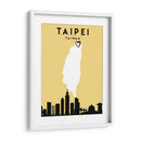 Taipei, Taiwan - Mapas de amor de la ciudad 85 - Emiliano Deificus | Cuadro decorativo de Canvas Lab