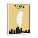 Taipei, Taiwan - Mapas de amor de la ciudad 85 - Emiliano Deificus | Cuadro decorativo de Canvas Lab