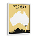 Sydney, Australia - Mapas de amor de la ciudad 84 - Emiliano Deificus | Cuadro decorativo de Canvas Lab