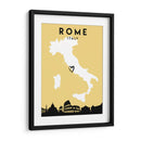 Roma, Italia - Mapas de amor de la ciudad 72 - Emiliano Deificus | Cuadro decorativo de Canvas Lab