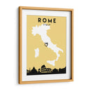 Roma, Italia - Mapas de amor de la ciudad 72 - Emiliano Deificus | Cuadro decorativo de Canvas Lab