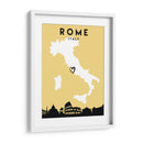 Roma, Italia - Mapas de amor de la ciudad 72 - Emiliano Deificus | Cuadro decorativo de Canvas Lab