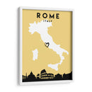 Roma, Italia - Mapas de amor de la ciudad 72 - Emiliano Deificus | Cuadro decorativo de Canvas Lab