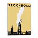 Estocolmo, Suecia - Mapas de amor de la ciudad 83 - Emiliano Deificus | Cuadro decorativo de Canvas Lab