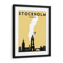 Estocolmo, Suecia - Mapas de amor de la ciudad 83 - Emiliano Deificus | Cuadro decorativo de Canvas Lab