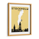 Estocolmo, Suecia - Mapas de amor de la ciudad 83 - Emiliano Deificus | Cuadro decorativo de Canvas Lab