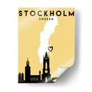 Estocolmo, Suecia - Mapas de amor de la ciudad 83 - Emiliano Deificus | Cuadro decorativo de Canvas Lab