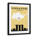 Singapur, Singapur - Mapas de amor de la ciudad 81 - Emiliano Deificus | Cuadro decorativo de Canvas Lab