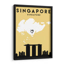 Singapur, Singapur - Mapas de amor de la ciudad 81 - Emiliano Deificus | Cuadro decorativo de Canvas Lab