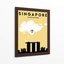 Singapur, Singapur - Mapas de amor de la ciudad 81 - Emiliano Deificus | Cuadro decorativo de Canvas Lab