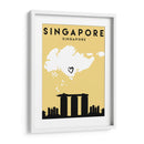 Singapur, Singapur - Mapas de amor de la ciudad 81 - Emiliano Deificus | Cuadro decorativo de Canvas Lab