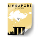Singapur, Singapur - Mapas de amor de la ciudad 81 - Emiliano Deificus | Cuadro decorativo de Canvas Lab