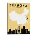 Shanghai, China - Mapas de amor de la ciudad 80 - Emiliano Deificus | Cuadro decorativo de Canvas Lab