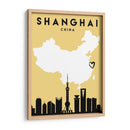 Shanghai, China - Mapas de amor de la ciudad 80 - Emiliano Deificus | Cuadro decorativo de Canvas Lab
