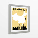 Shanghai, China - Mapas de amor de la ciudad 80 - Emiliano Deificus | Cuadro decorativo de Canvas Lab
