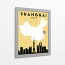 Shanghai, China - Mapas de amor de la ciudad 80 - Emiliano Deificus | Cuadro decorativo de Canvas Lab