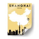 Shanghai, China - Mapas de amor de la ciudad 80 - Emiliano Deificus | Cuadro decorativo de Canvas Lab