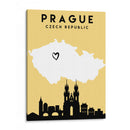 Praga, República Checa - Mapas de amor de la ciudad 69 - Emiliano Deificus | Cuadro decorativo de Canvas Lab