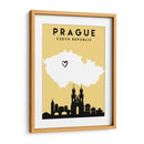 Praga, República Checa - Mapas de amor de la ciudad 69 - Emiliano Deificus | Cuadro decorativo de Canvas Lab