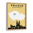 Praga, República Checa - Mapas de amor de la ciudad 69 - Emiliano Deificus | Cuadro decorativo de Canvas Lab