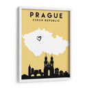 Praga, República Checa - Mapas de amor de la ciudad 69 - Emiliano Deificus | Cuadro decorativo de Canvas Lab