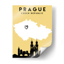 Praga, República Checa - Mapas de amor de la ciudad 69 - Emiliano Deificus | Cuadro decorativo de Canvas Lab