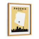 Phoenix, Arizona - Mapas de amor de la ciudad 66 - Emiliano Deificus | Cuadro decorativo de Canvas Lab