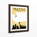 Seattle, Washington - Mapas de amor de la ciudad 78 - Emiliano Deificus | Cuadro decorativo de Canvas Lab