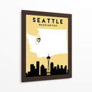 Seattle, Washington - Mapas de amor de la ciudad 78 - Emiliano Deificus | Cuadro decorativo de Canvas Lab