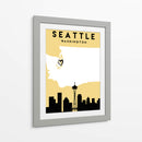 Seattle, Washington - Mapas de amor de la ciudad 78 - Emiliano Deificus | Cuadro decorativo de Canvas Lab