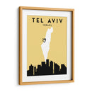 Tel Aviv, Israel - Mapas de amor de la ciudad 87 - Emiliano Deificus | Cuadro decorativo de Canvas Lab