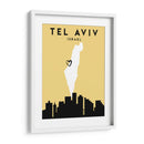 Tel Aviv, Israel - Mapas de amor de la ciudad 87 - Emiliano Deificus | Cuadro decorativo de Canvas Lab