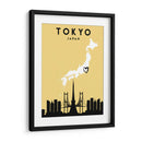 Tokio, Japón - Mapas de amor de la ciudad 88 - Emiliano Deificus | Cuadro decorativo de Canvas Lab