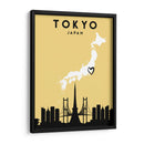 Tokio, Japón - Mapas de amor de la ciudad 88 - Emiliano Deificus | Cuadro decorativo de Canvas Lab