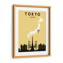 Tokio, Japón - Mapas de amor de la ciudad 88 - Emiliano Deificus | Cuadro decorativo de Canvas Lab