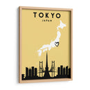 Tokio, Japón - Mapas de amor de la ciudad 88 - Emiliano Deificus | Cuadro decorativo de Canvas Lab