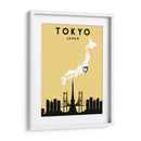 Tokio, Japón - Mapas de amor de la ciudad 88 - Emiliano Deificus | Cuadro decorativo de Canvas Lab