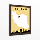 Tehran, Iran - Mapas de amor de la ciudad 86 - Emiliano Deificus | Cuadro decorativo de Canvas Lab