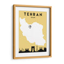 Tehran, Iran - Mapas de amor de la ciudad 86 - Emiliano Deificus | Cuadro decorativo de Canvas Lab