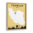 Tehran, Iran - Mapas de amor de la ciudad 86 - Emiliano Deificus | Cuadro decorativo de Canvas Lab