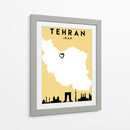 Tehran, Iran - Mapas de amor de la ciudad 86 - Emiliano Deificus | Cuadro decorativo de Canvas Lab